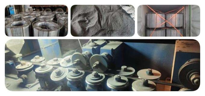 Miscelazione metallica di filo di calcio con filo di legno di filo di legno con filo di legno 1.3cm 2