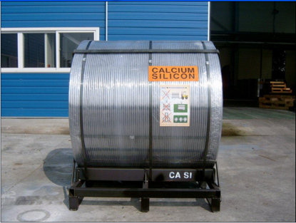 Produrre acciaio con filo di 13 mm in lega di CaFe, calcio e silicio 4